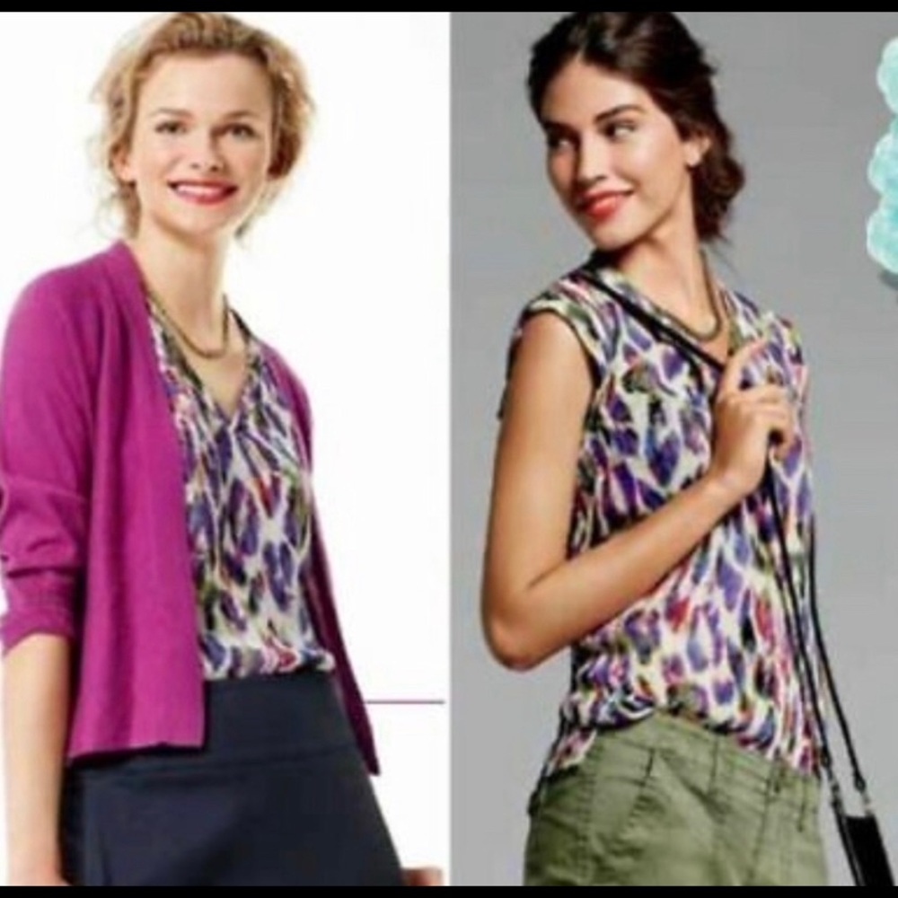 CAbi Feather Plume blouse
